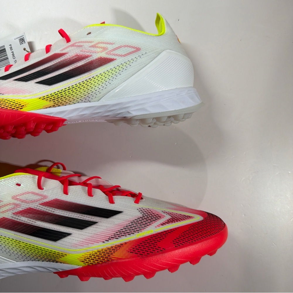 Adidas F50 Pro Turf Soccer Mens White Sneakers Athletic Shoes IE1220 New No Box - Picture 3 of 11